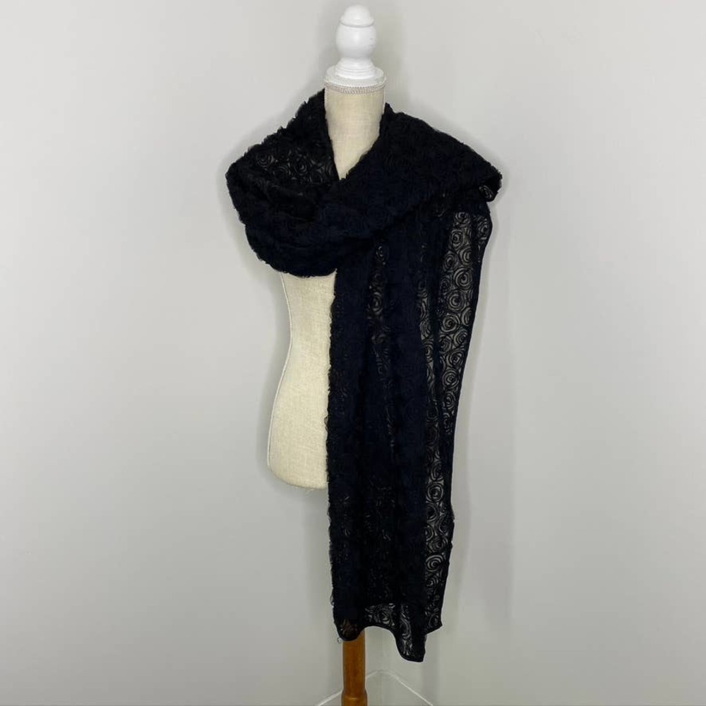 Vintage Bernie of New York‎ black rosette wrap